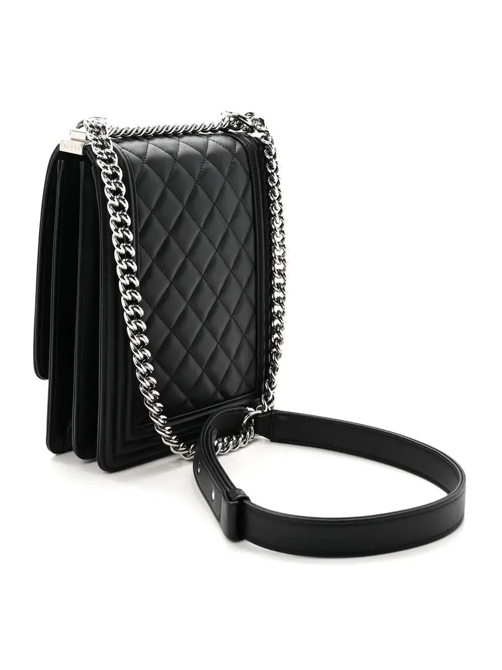 Chanel Calfskin Quilted North South Boy #325451C23B